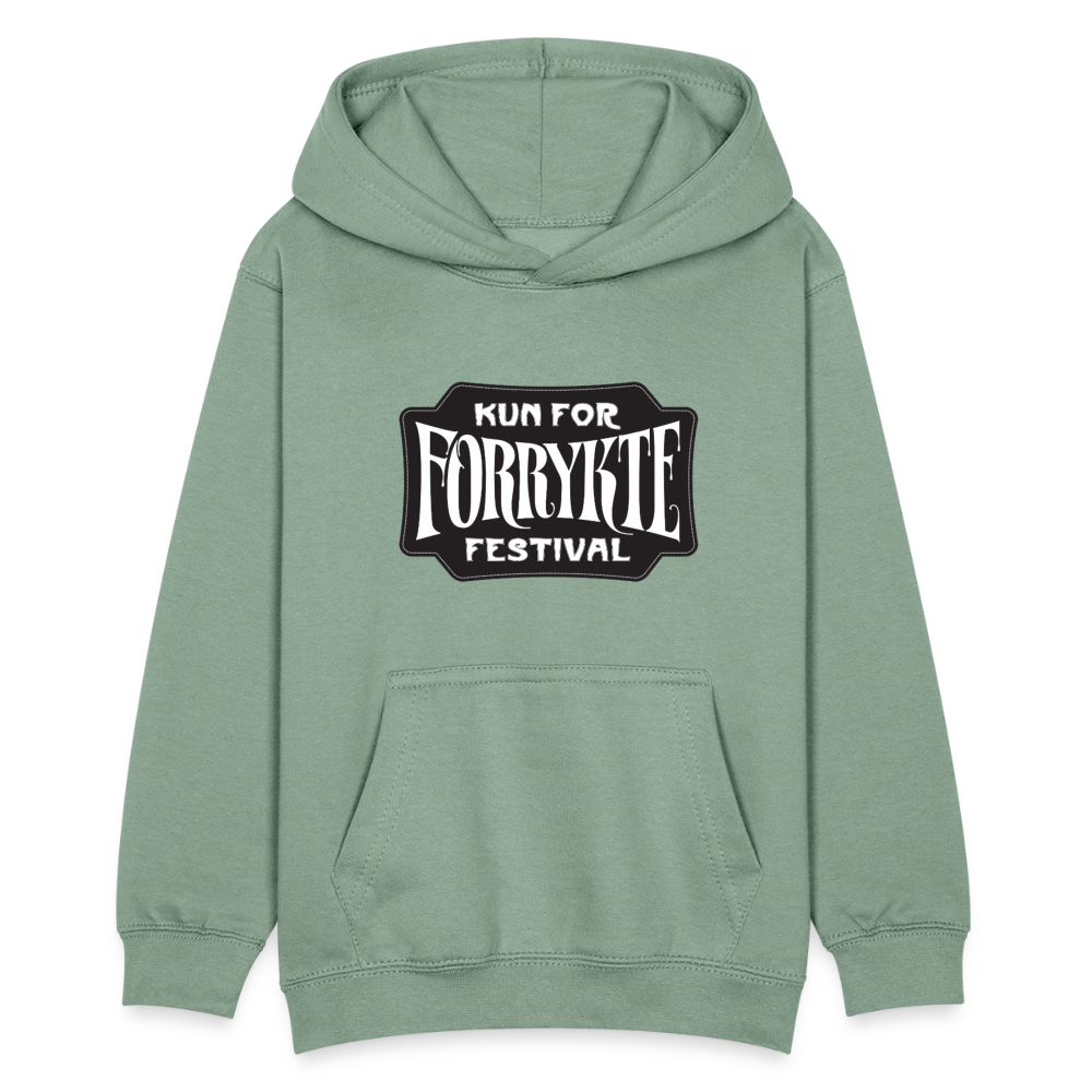 KFFF Logo Hoodie | KIDS - grågrøn