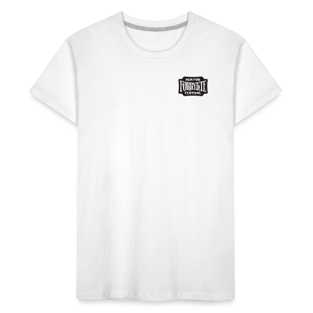 KFFF Logo Premium T-shirt | KIDS | Organic Cotton - hvid