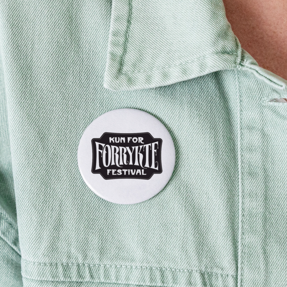 5 KFFF Logo Badges | 56 mm - hvid