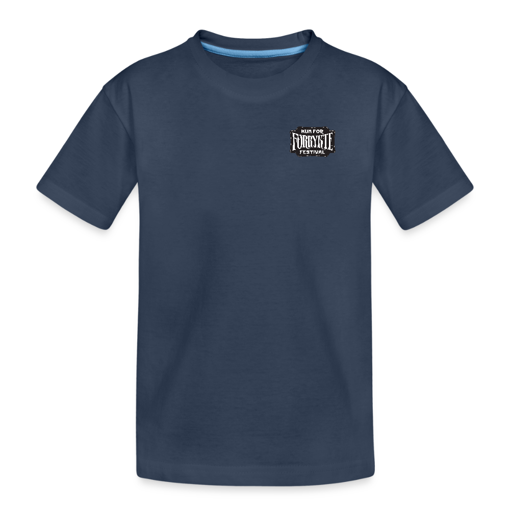 KFFF Logo Premium T-shirt | KIDS | Organic Cotton - marineblå