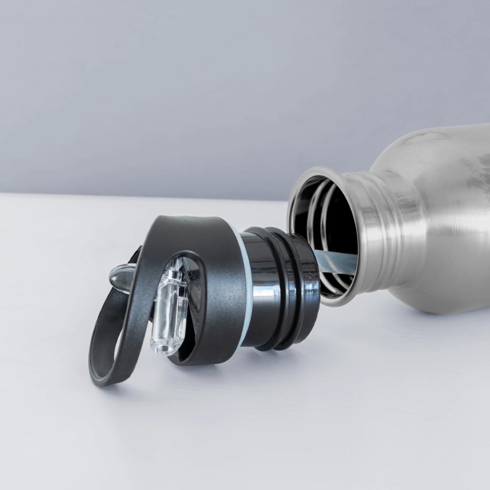 Drikkeflaske - lys sølv