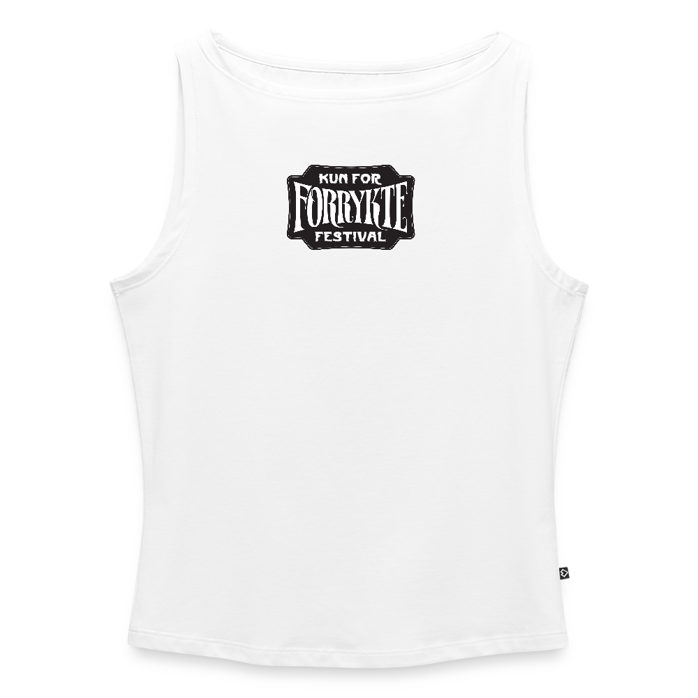KFFF Logo Tank Crop Top | Kvinder - hvid