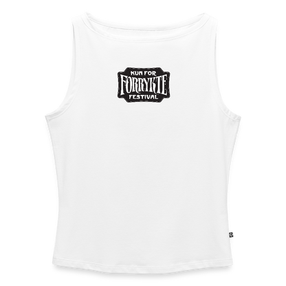 KFFF Logo Tank Crop Top | Kvinder - hvid