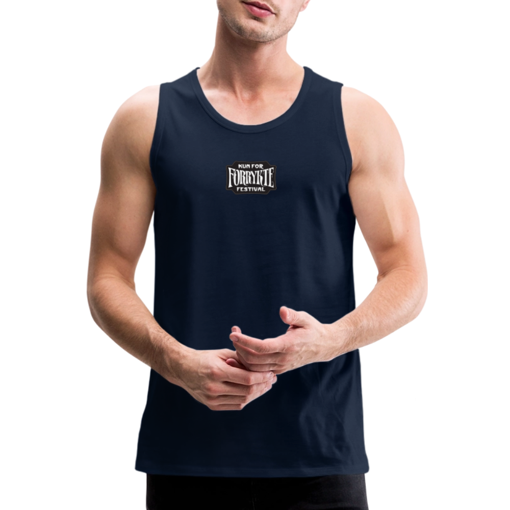 KFFF Logo Premium tanktop | Herre - marineblå
