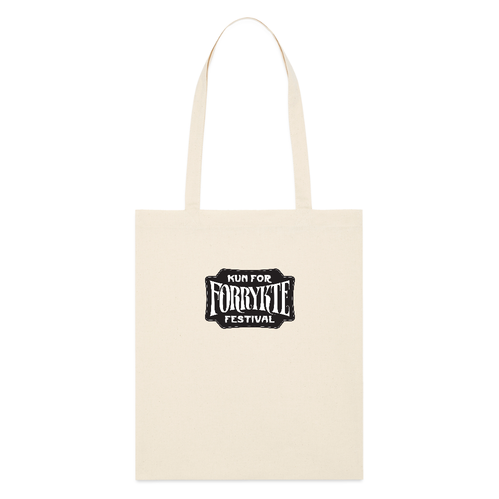 KFFF Logo Tote | Økologisk mulepose - hvid grå