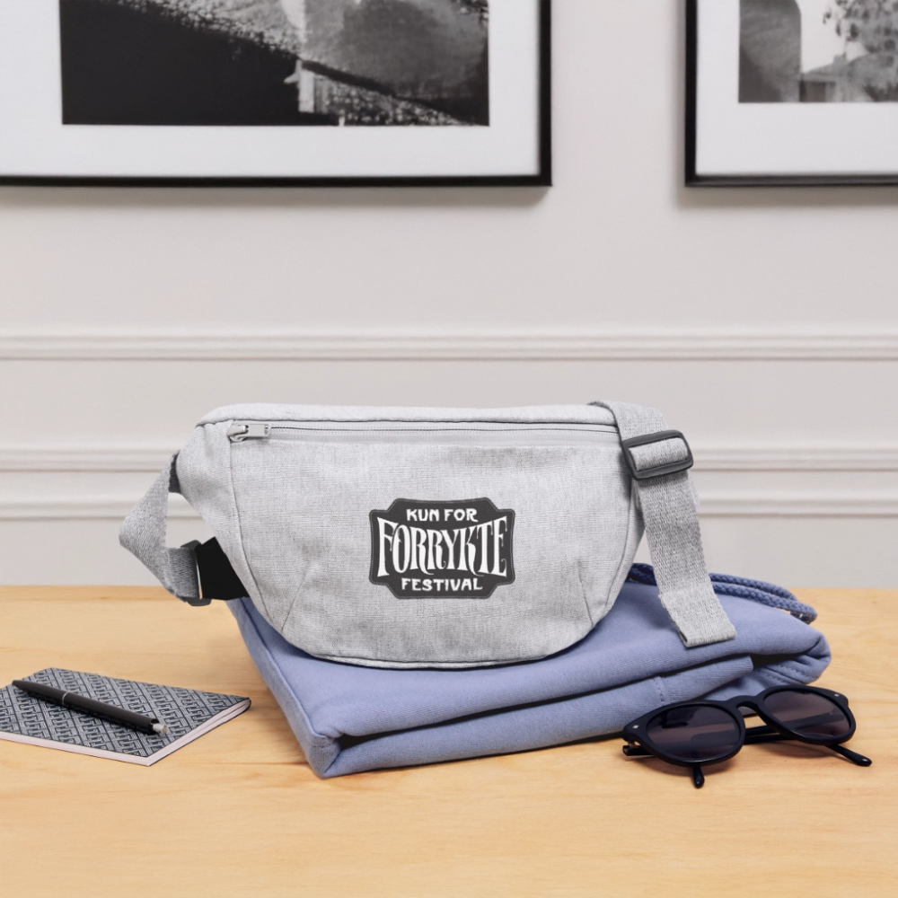 KFFF Logo bæltetaske |  Recycled cotton / polyester - grå meleret