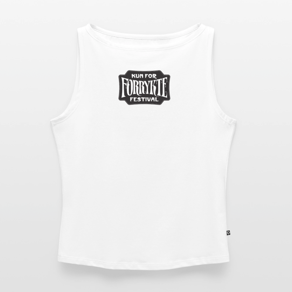 KFFF Logo Tank Crop Top | Kvinder - hvid