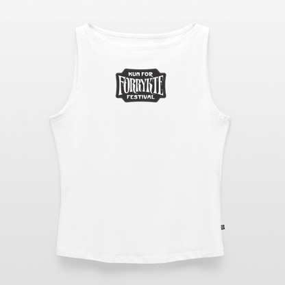 KFFF Logo Tank Crop Top | Kvinder - hvid