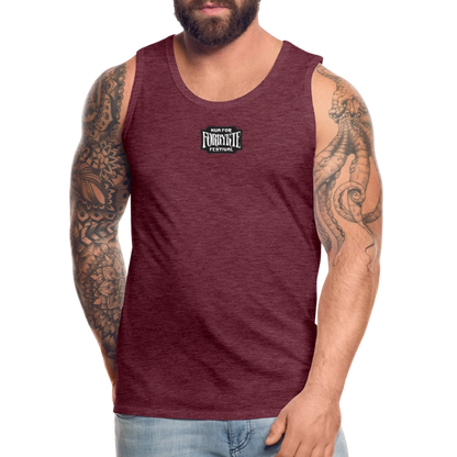 KFFF Logo Premium tanktop | Herre - bordeaux meleret