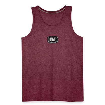KFFF Logo Premium tanktop | Herre - bordeaux meleret