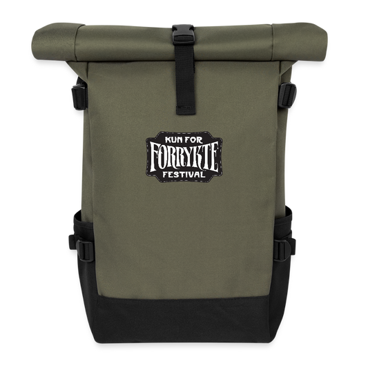KFFF Logo Rolltop-rygsæk | Onesize - oliven/sort