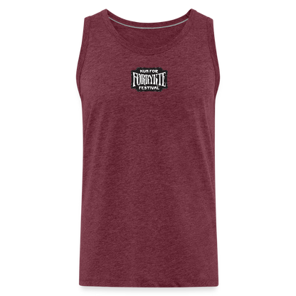 KFFF Logo Premium tanktop | Herre - bordeaux meleret