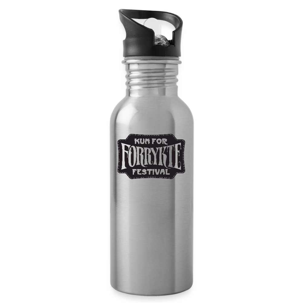 Drikkeflaske - lys sølv