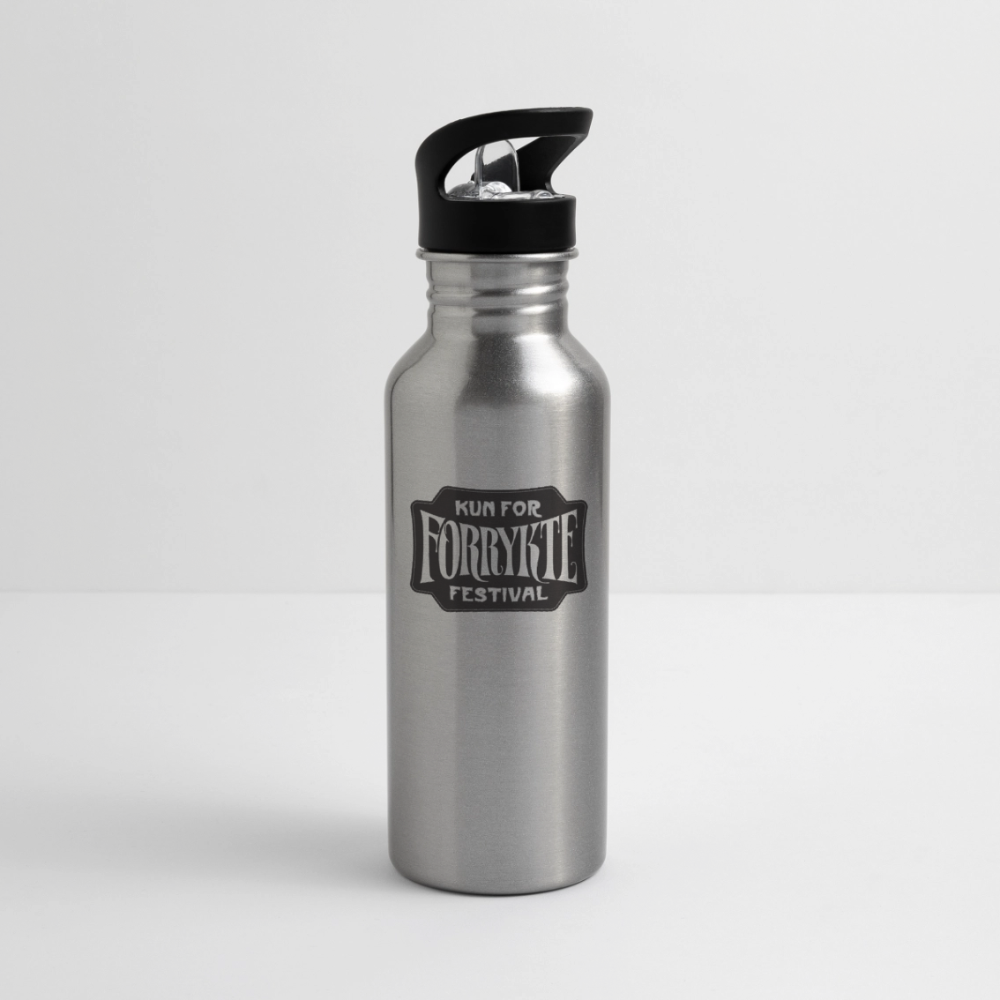 Drikkeflaske - lys sølv