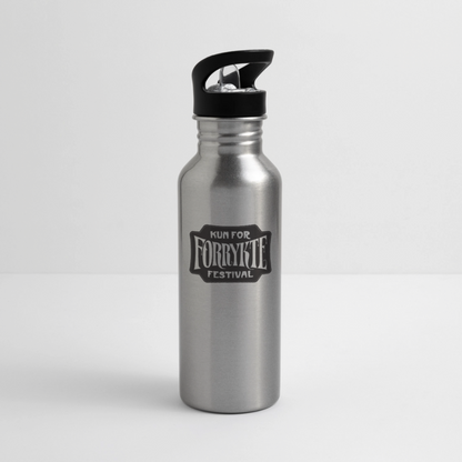 Drikkeflaske - lys sølv