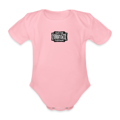KFFF Logo Babybody | Organic Cotton - lyserød
