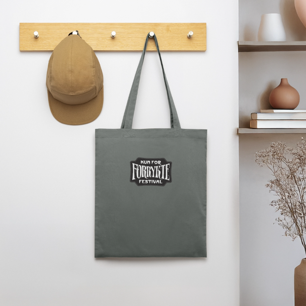 KFFF Logo Tote | Økologisk mulepose - charcoal