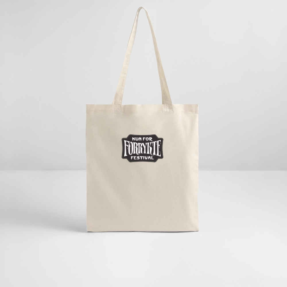 KFFF Logo Tote | Økologisk mulepose - hvid grå