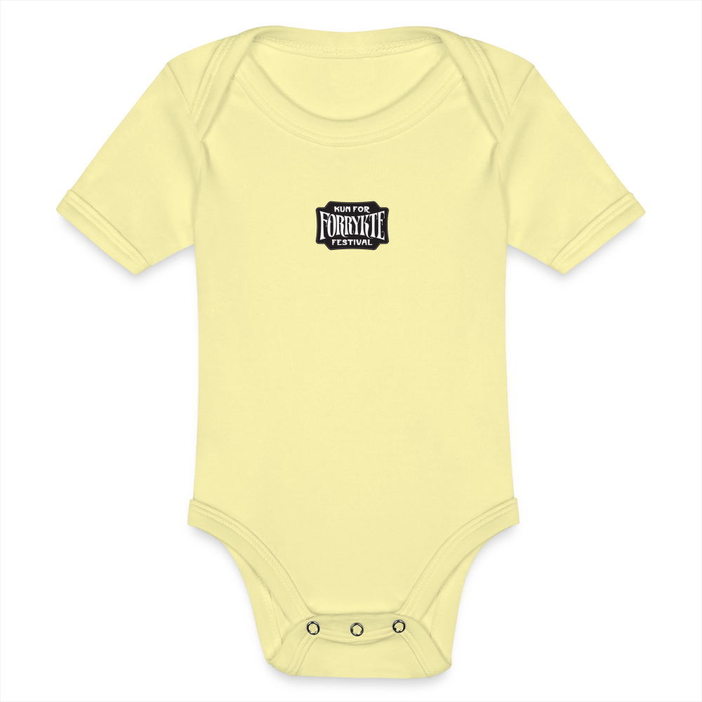 KFFF Logo Babybody | Organic Cotton - støvet gul