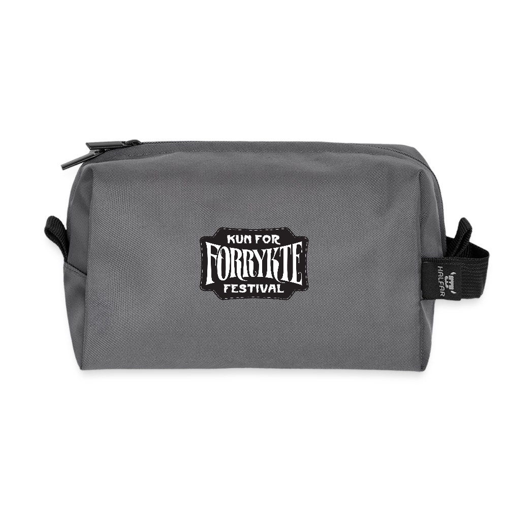 KFFF Logo Zip Bag | Toilettaske | Recycled - antracit