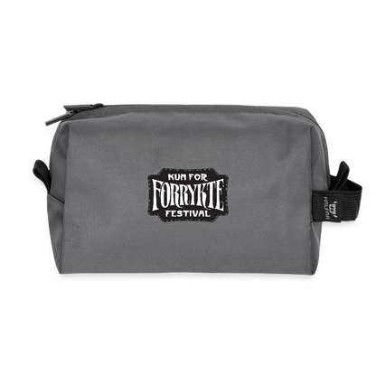 KFFF Logo Zip Bag | Toilettaske | Recycled - antracit