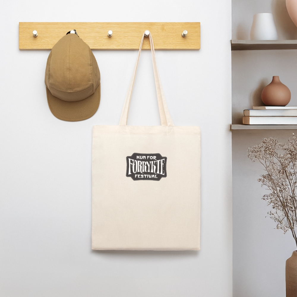 KFFF Logo Tote | Økologisk mulepose - hvid grå