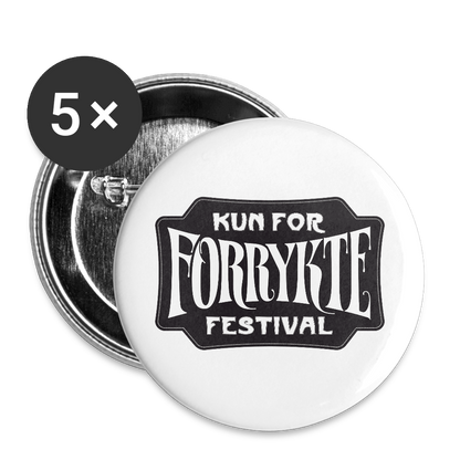 5 KFFF Logo Badges | 56 mm - hvid