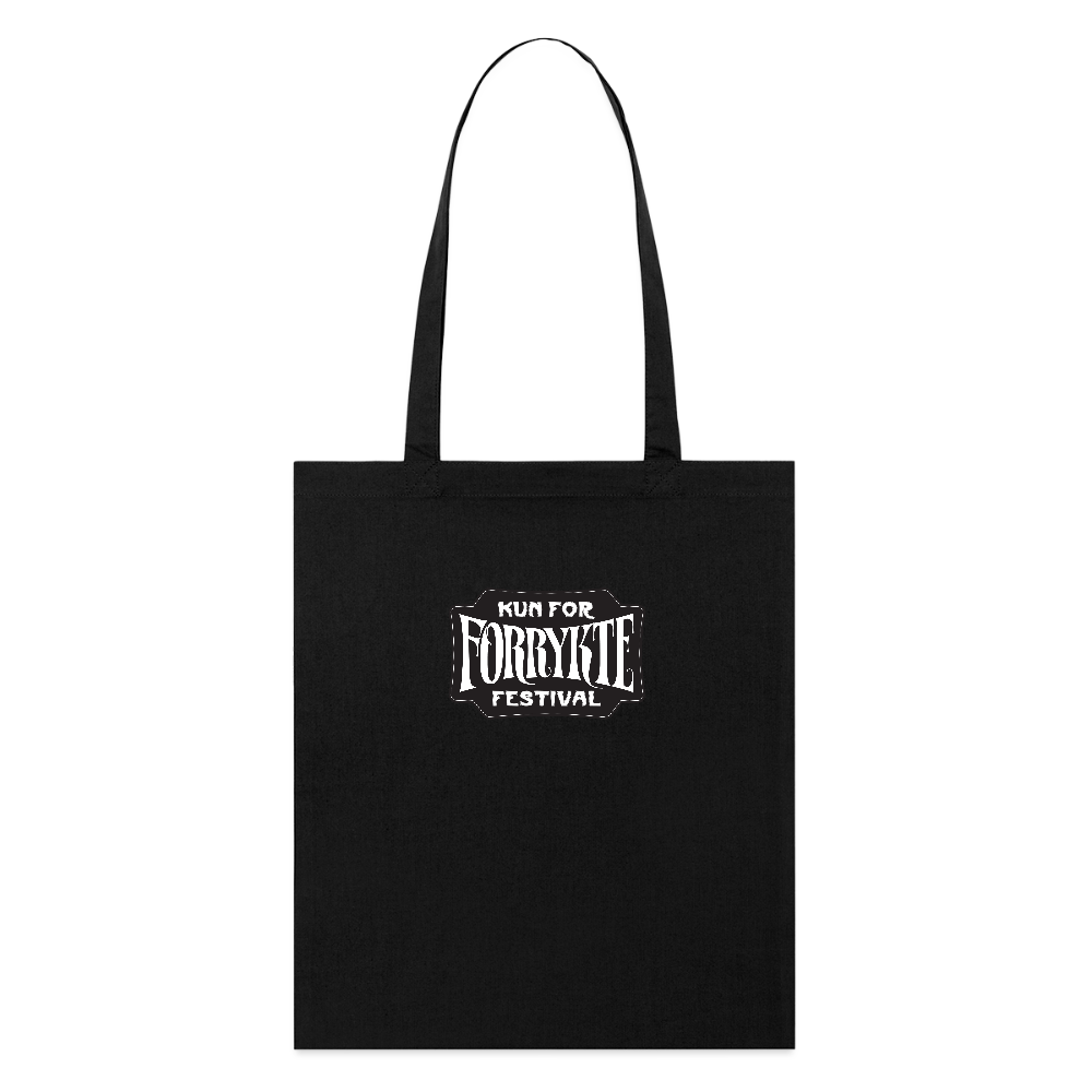 KFFF Logo Tote | Økologisk mulepose - sort