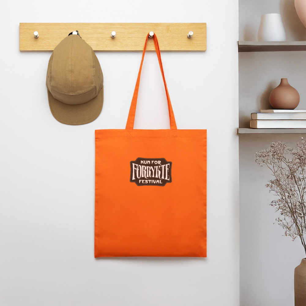 KFFF Logo Tote | Økologisk mulepose - mørk orange