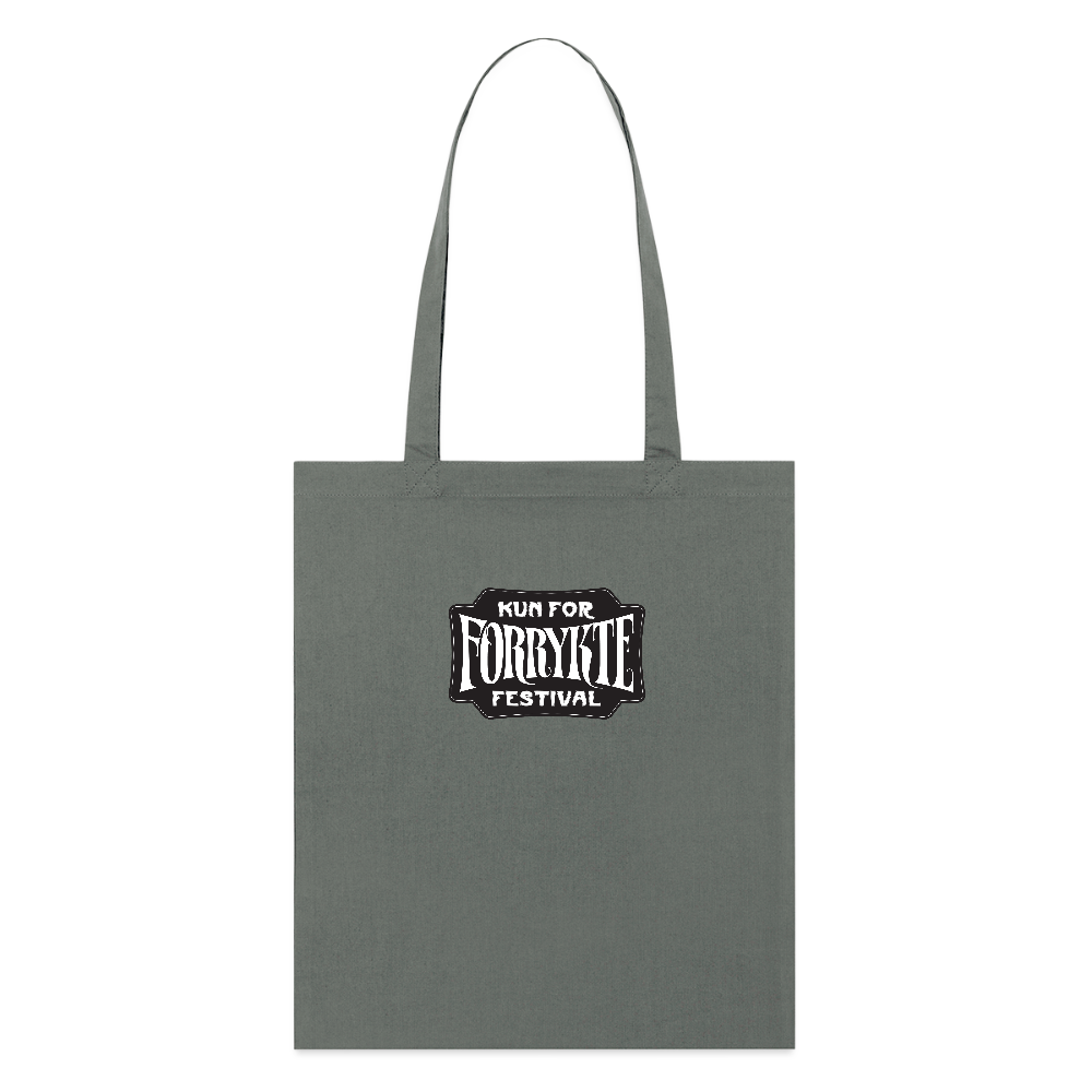 KFFF Logo Tote | Økologisk mulepose - charcoal