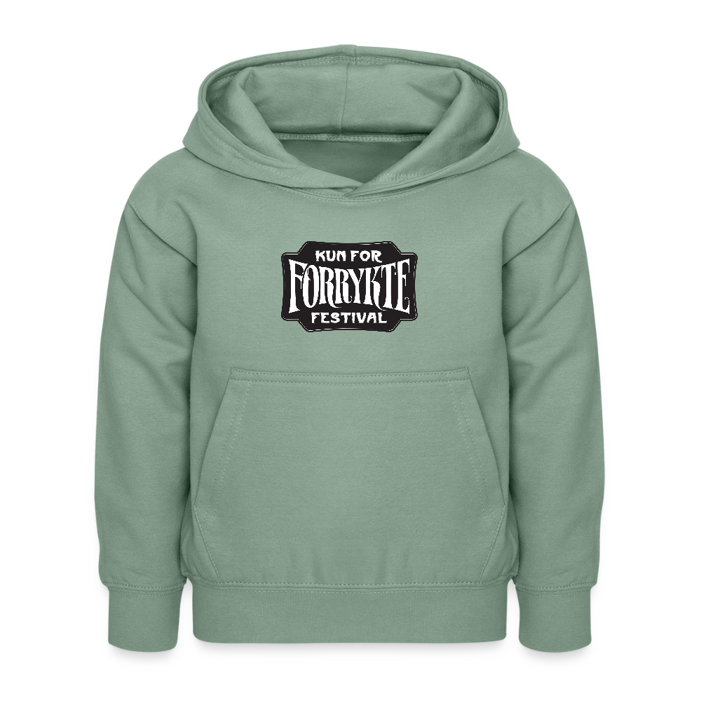 KFFF Logo Hoodie | KIDS - grågrøn