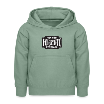 KFFF Logo Hoodie | KIDS - grågrøn