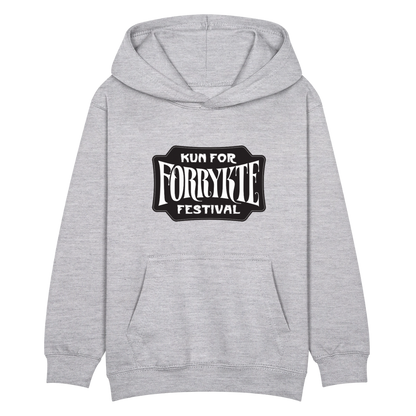 KFFF Logo Hoodie | KIDS - lysegrå meleret