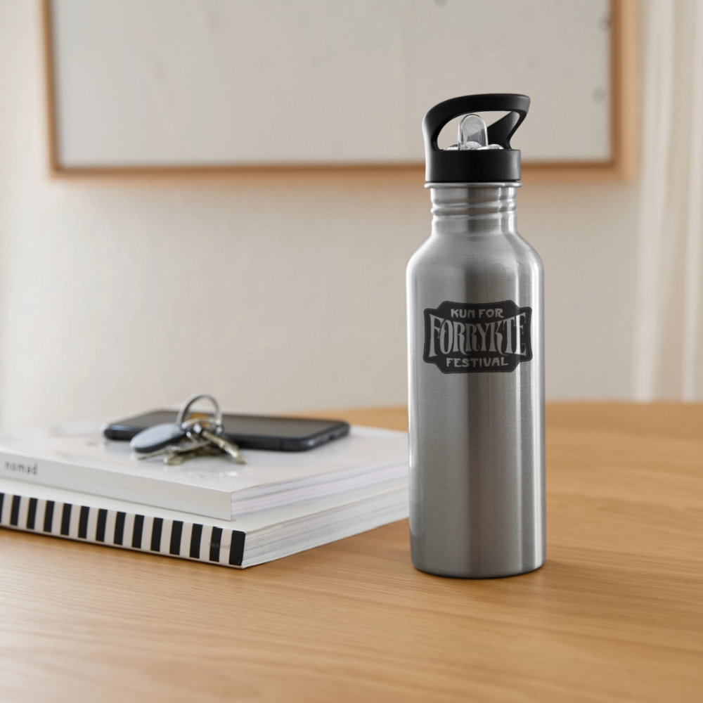 Drikkeflaske - lys sølv