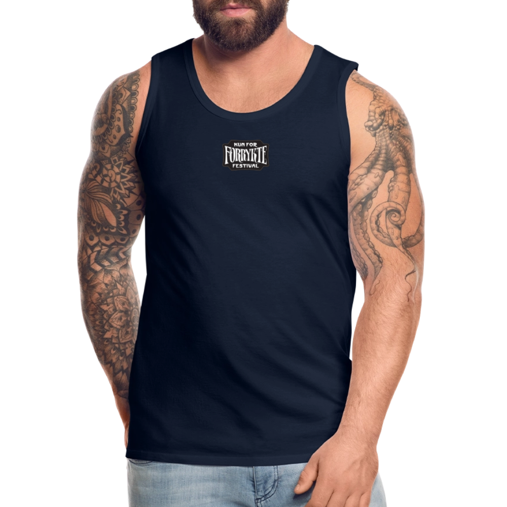 KFFF Logo Premium tanktop | Herre - marineblå