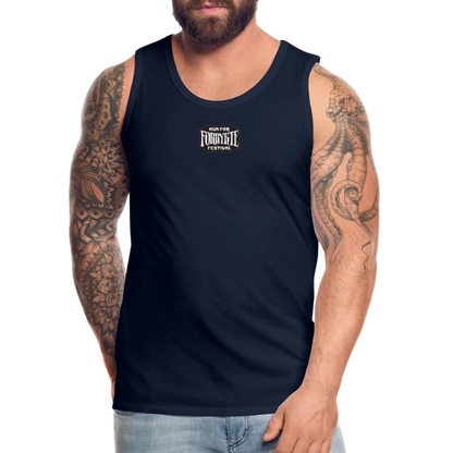 KFFF Logo Premium tanktop | Herre - marineblå