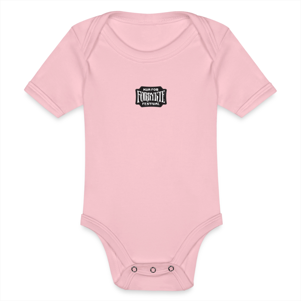 KFFF Logo Babybody | Organic Cotton - lyserød