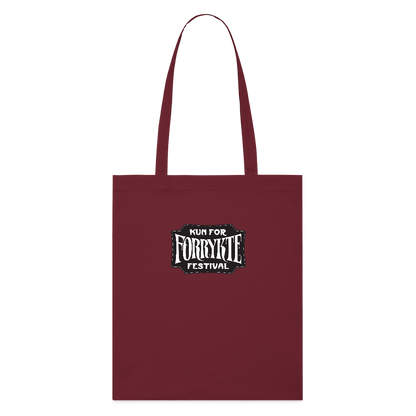 KFFF Logo Tote | Økologisk mulepose - burgunder-rød