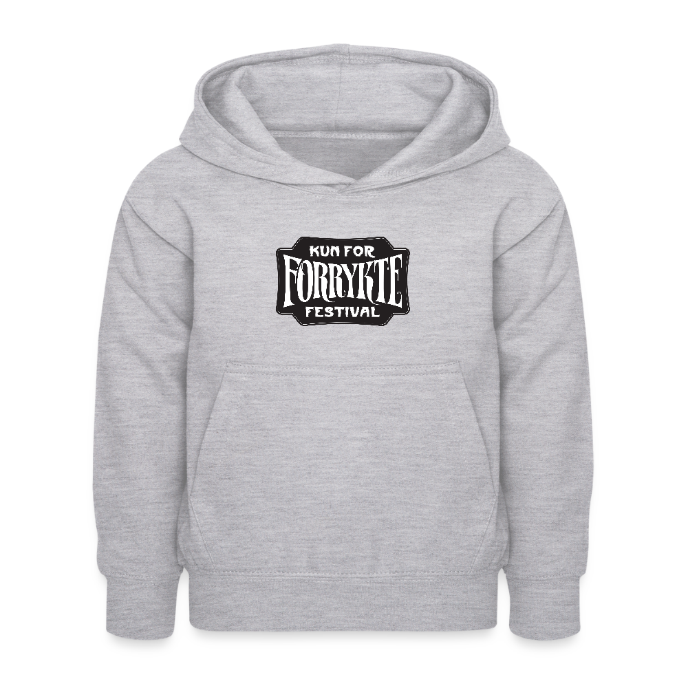 KFFF Logo Hoodie | KIDS - lysegrå meleret