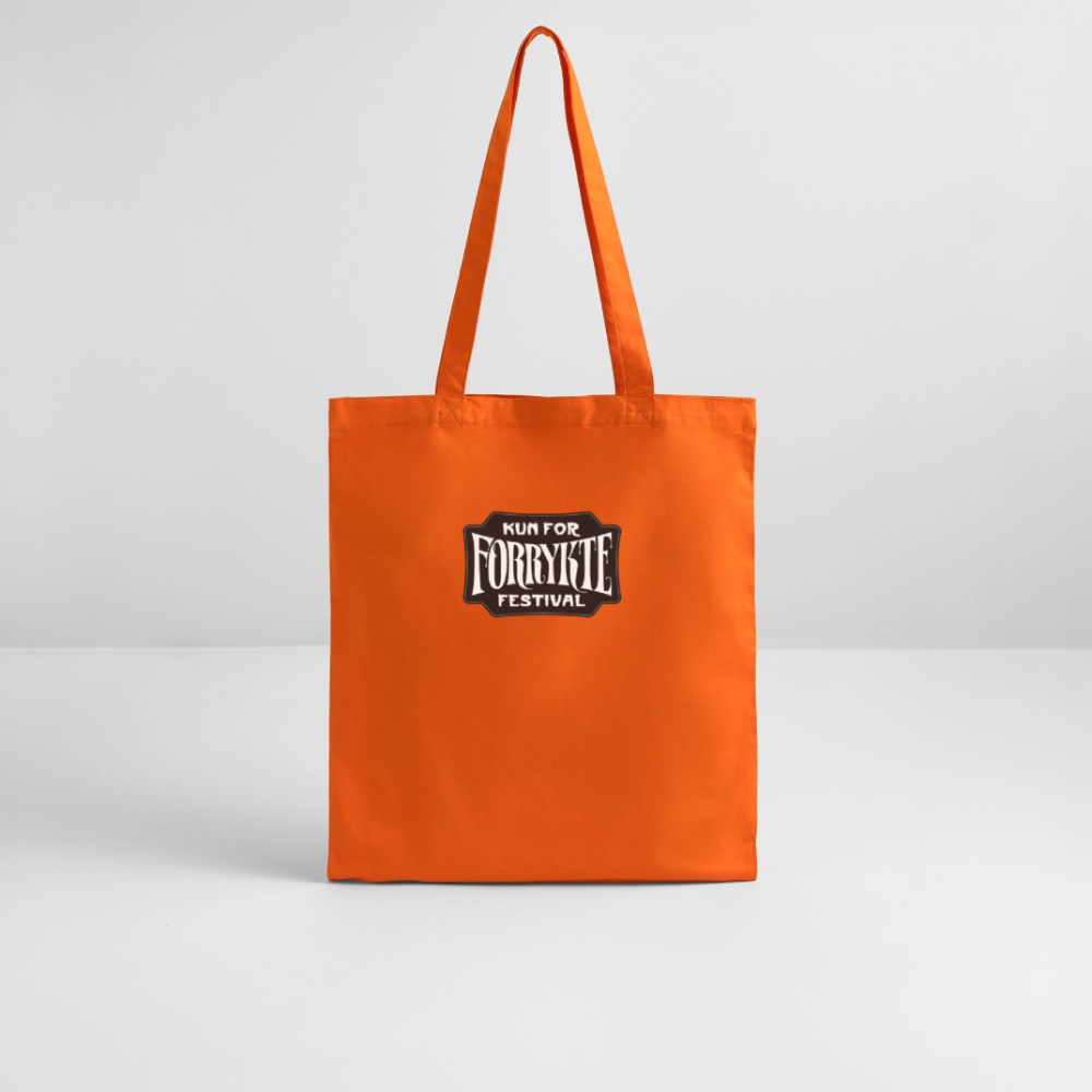 KFFF Logo Tote | Økologisk mulepose - mørk orange