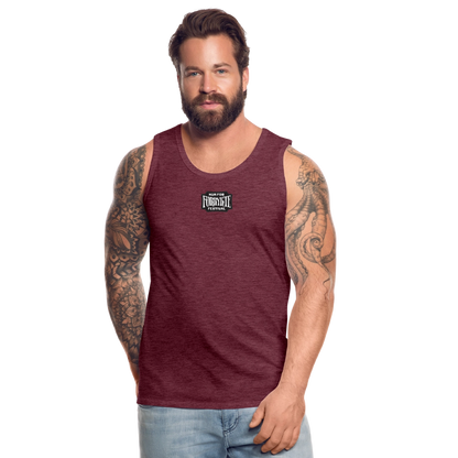 KFFF Logo Premium tanktop | Herre - bordeaux meleret