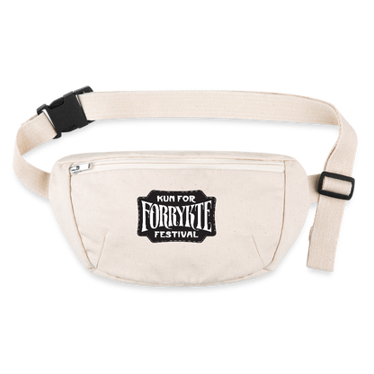 KFFF Logo bæltetaske |  Recycled cotton / polyester - råhvid