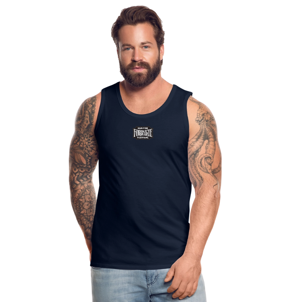 KFFF Logo Premium tanktop | Herre - marineblå