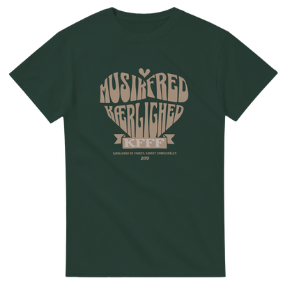 musik fred kærlighed t-shirt kun for forrykte festival