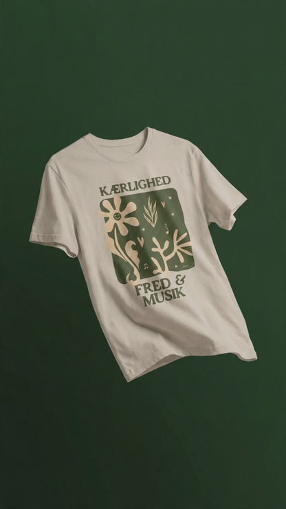 Kærlighed, Fred & Musik Tee| Unisex